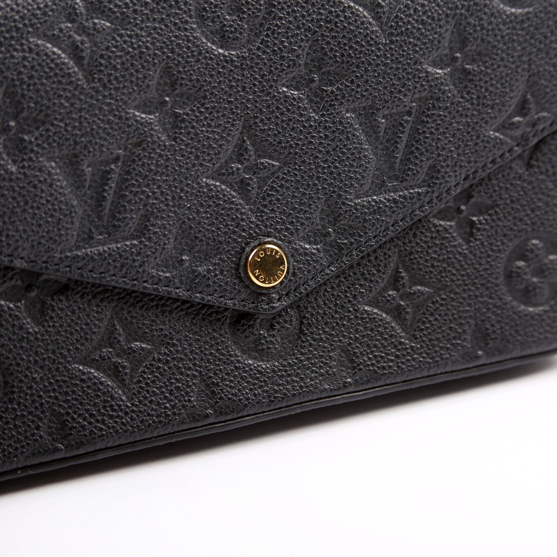 Pochette Felicie Empreinte Black