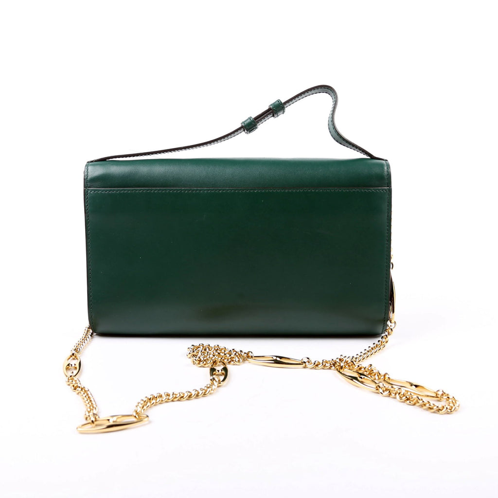564718 Zumi Calf Mini Shoulder Bag Green
