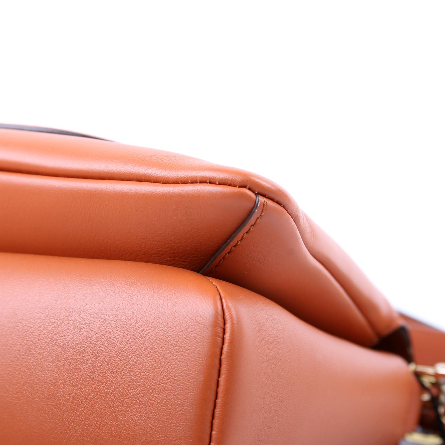 Mode Travia Small Spanish Leather Shoulder Bag Orange