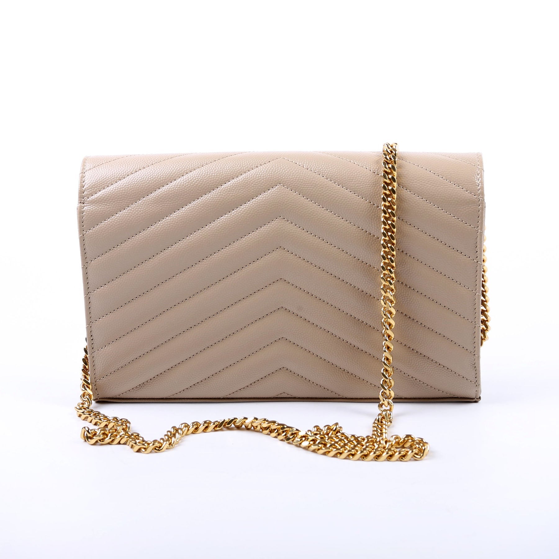 Grain De Poudre Chain Wallet 377828 Tan
