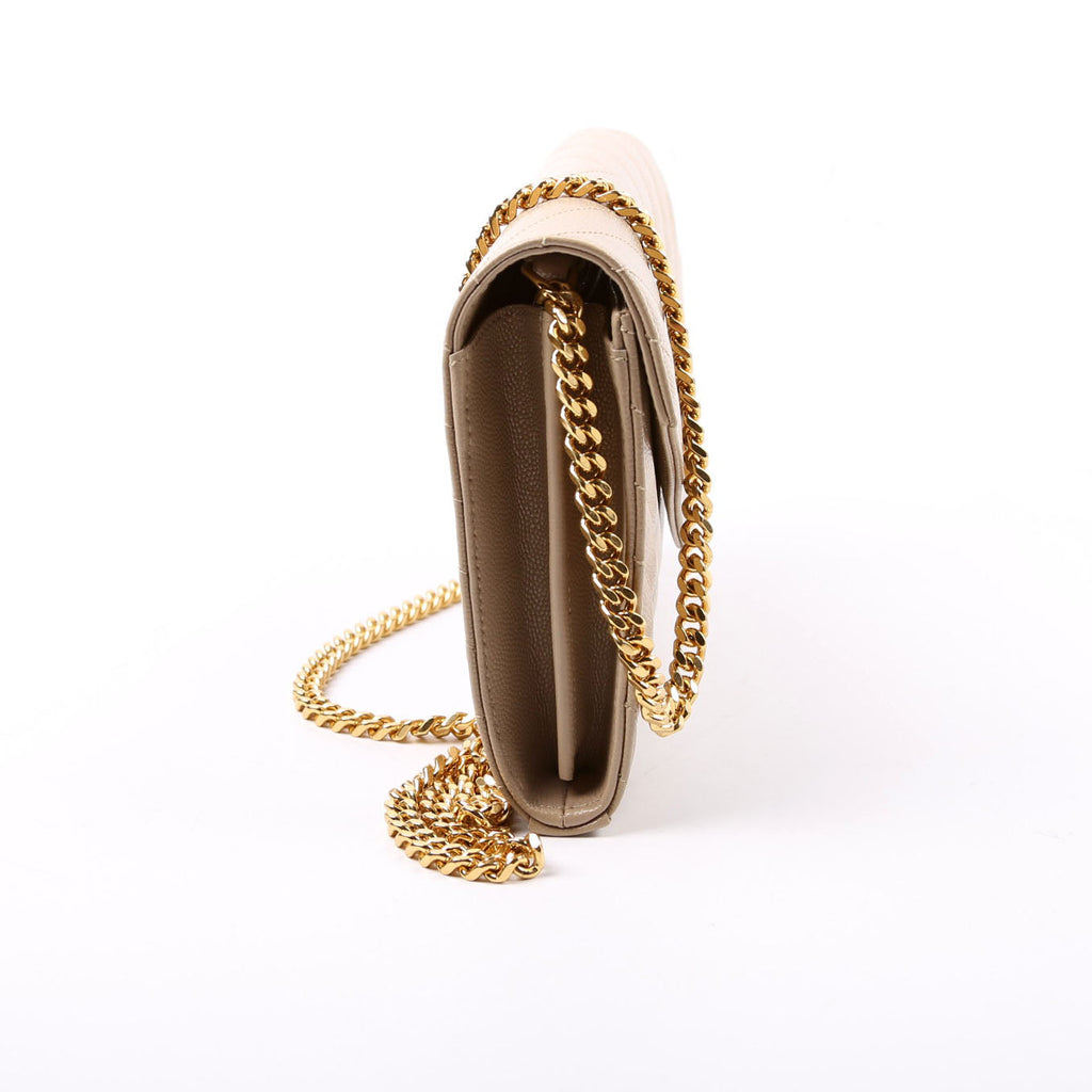Grain De Poudre Chain Wallet 377828 Tan