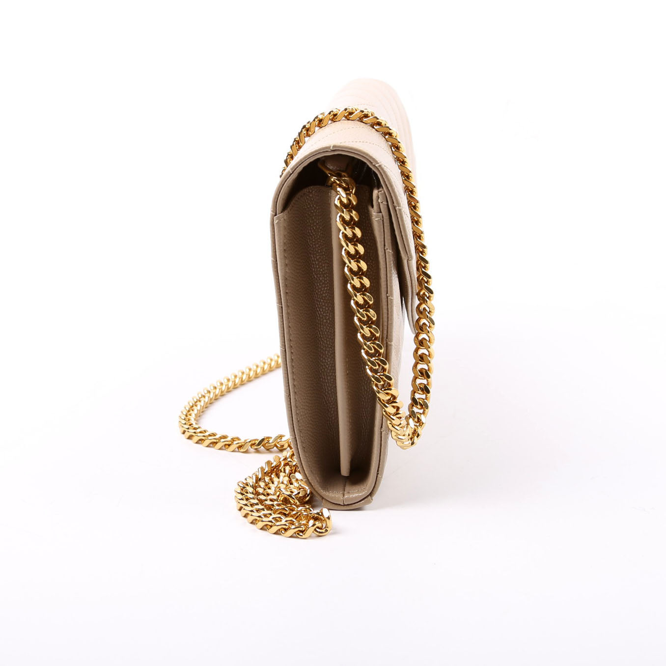 Grain De Poudre Chain Wallet 377828 Tan