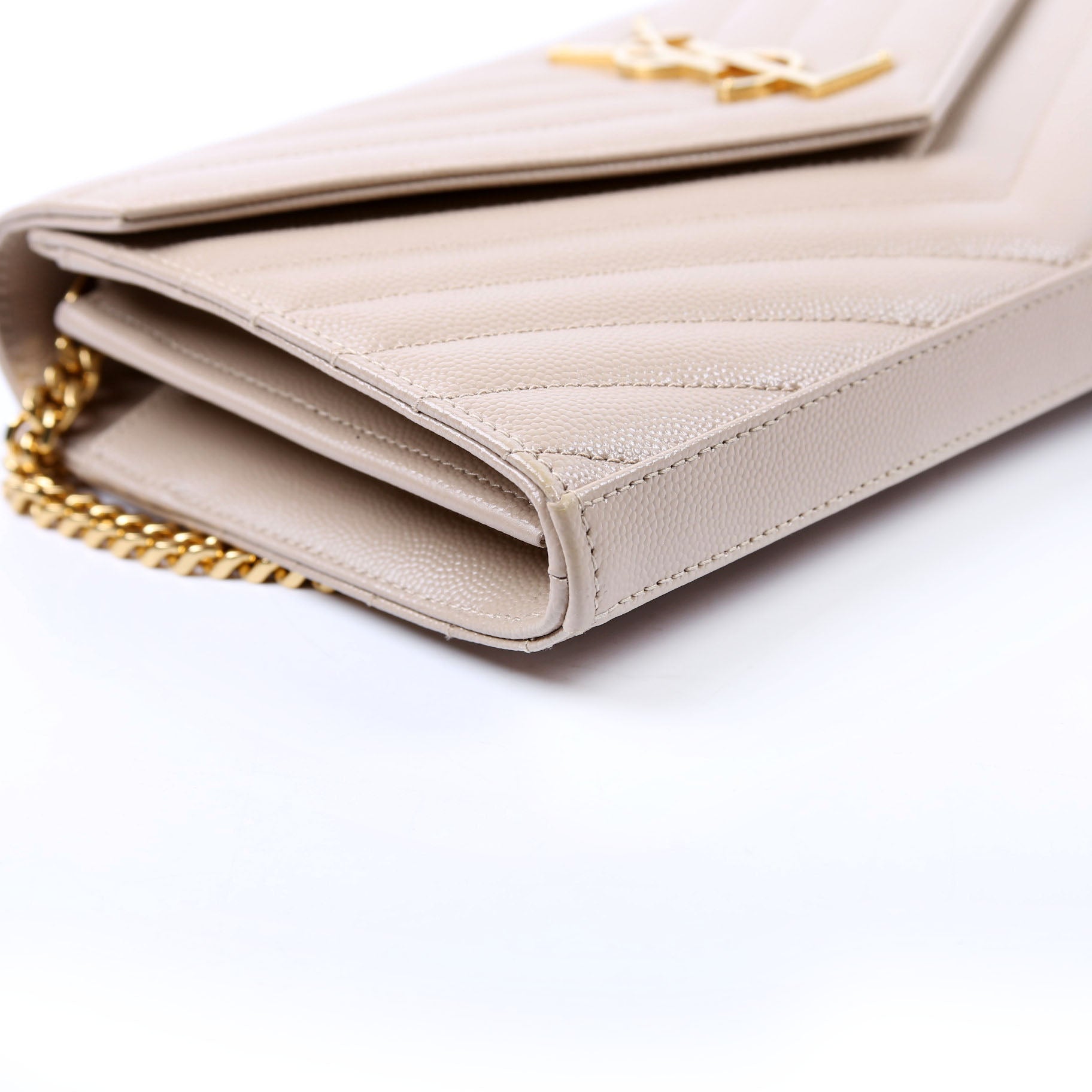 Grain De Poudre Chain Wallet 377828 Tan
