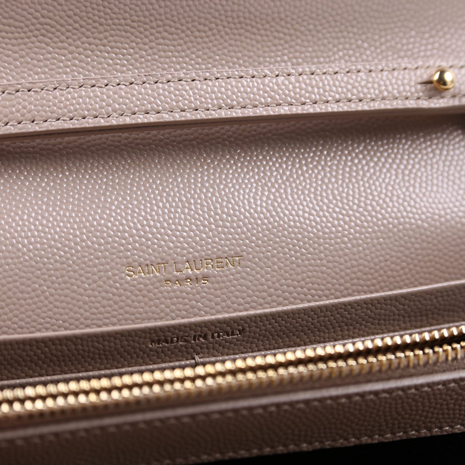 Grain De Poudre Chain Wallet 377828 Tan
