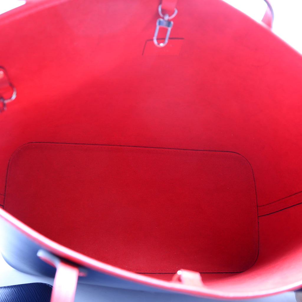 Neverfull MM with Wallet Epi Blue/Red