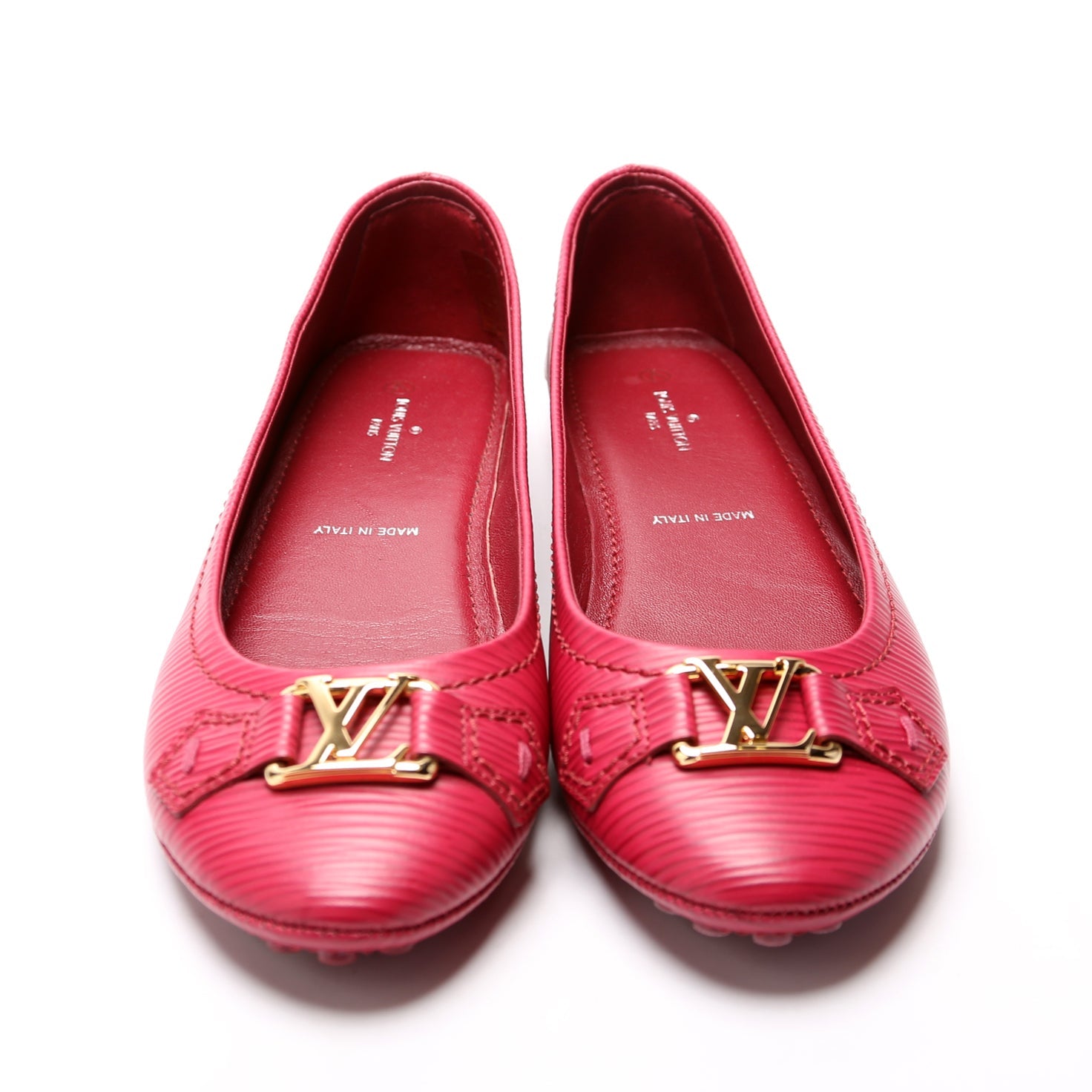 Oxford Ballerina Flats Size 36 Burgundy