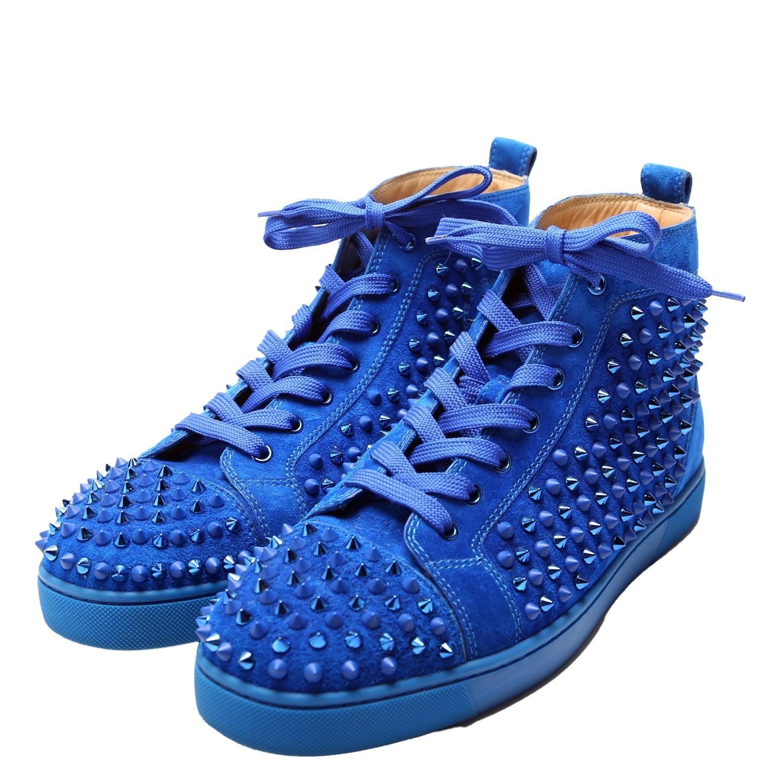 Louis Spikes Sneakers Size 42.5 Blue