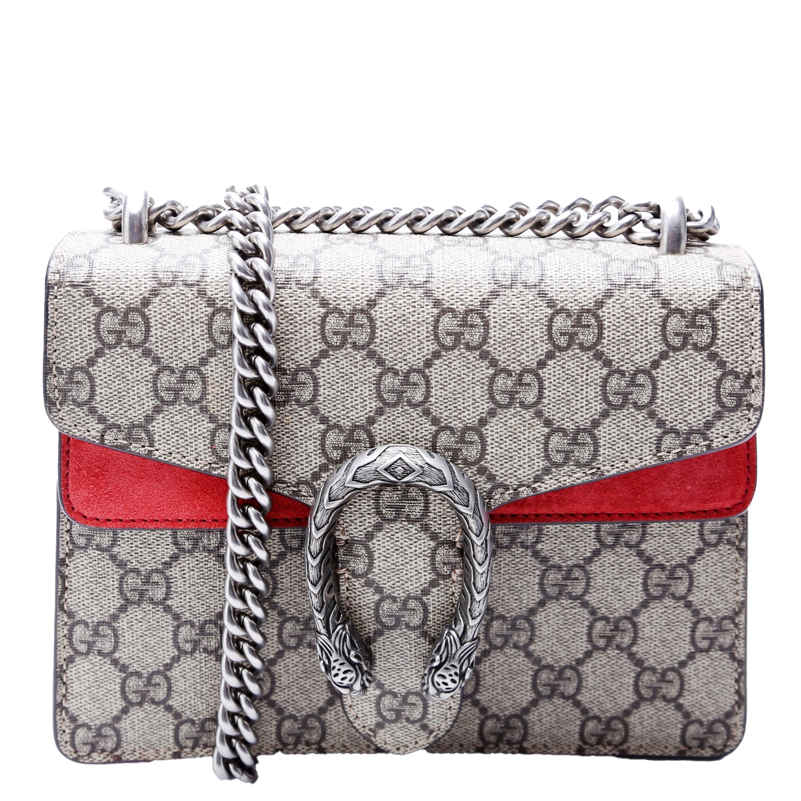 421970 Dionysus GG Shoulder Mini Red