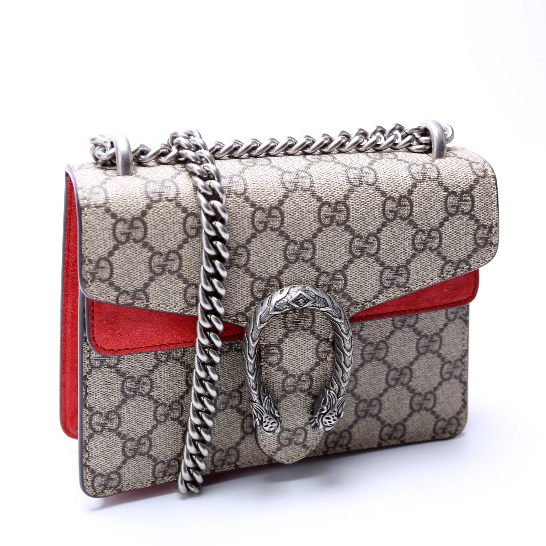 421970 Dionysus GG Shoulder Mini Red