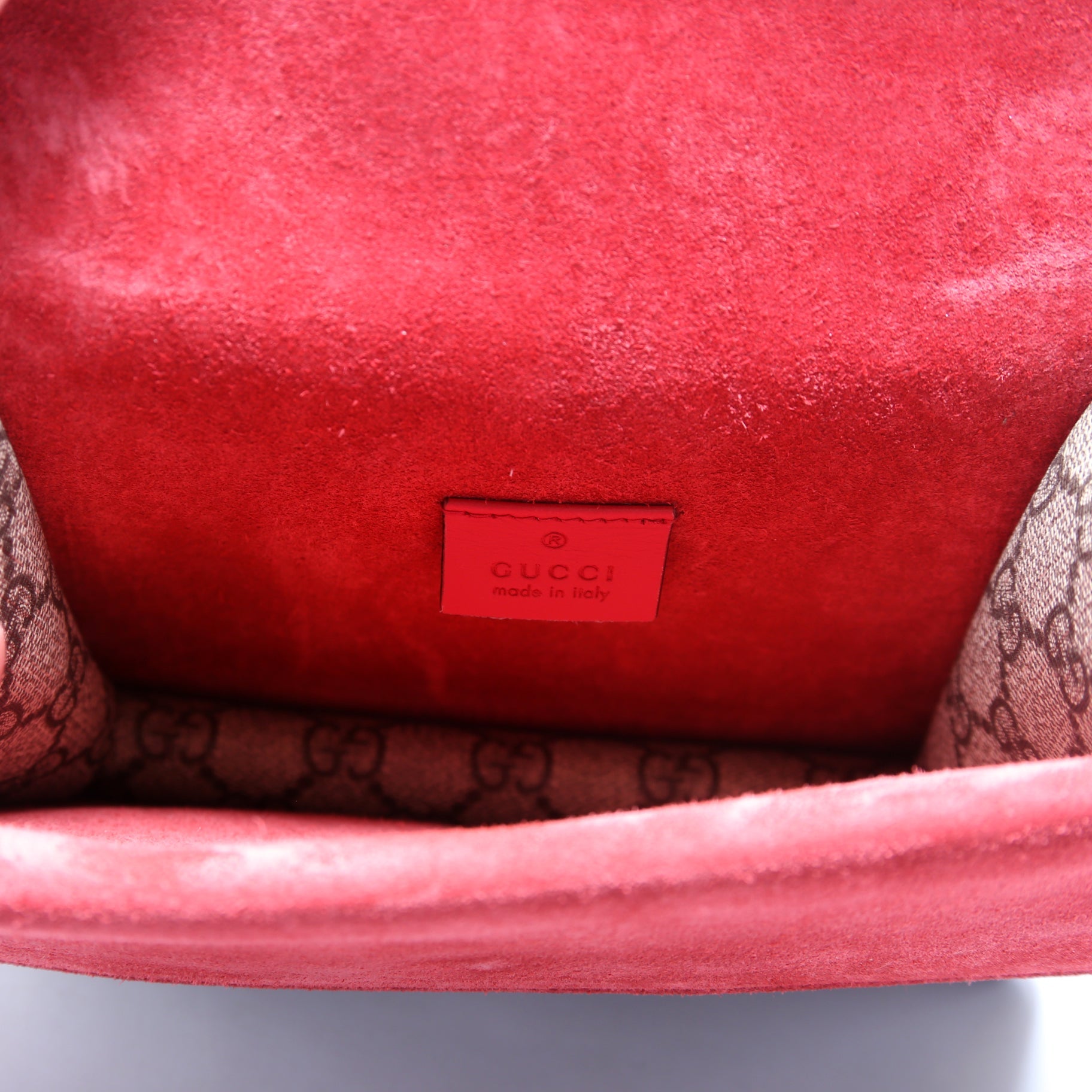 421970 Dionysus GG Shoulder Mini Red