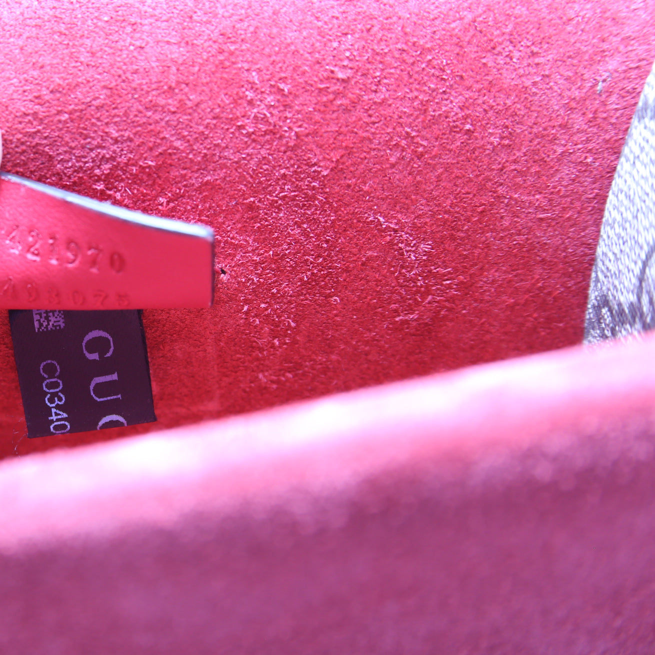 421970 Dionysus GG Shoulder Mini Red
