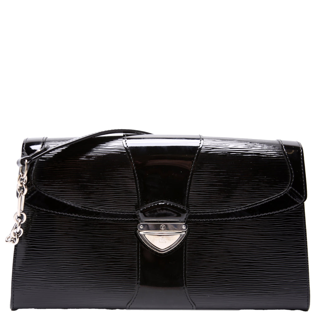 Lena Chain Pochette Epi Electric Black