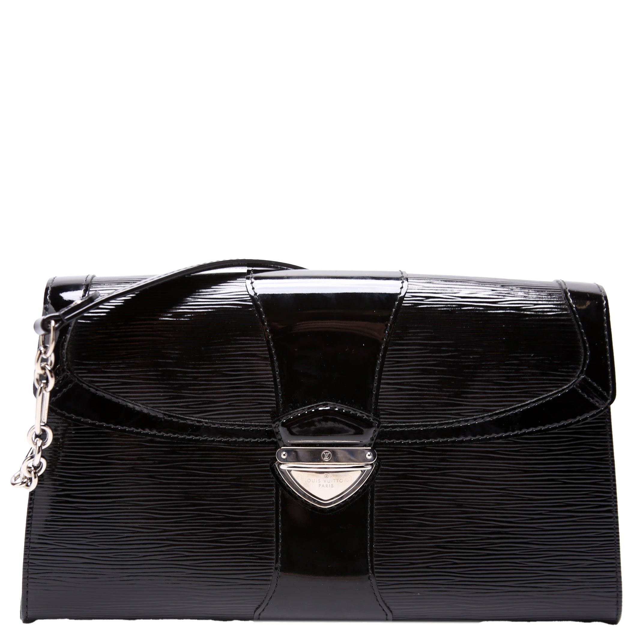 Lena Chain Pochette Epi Electric Black