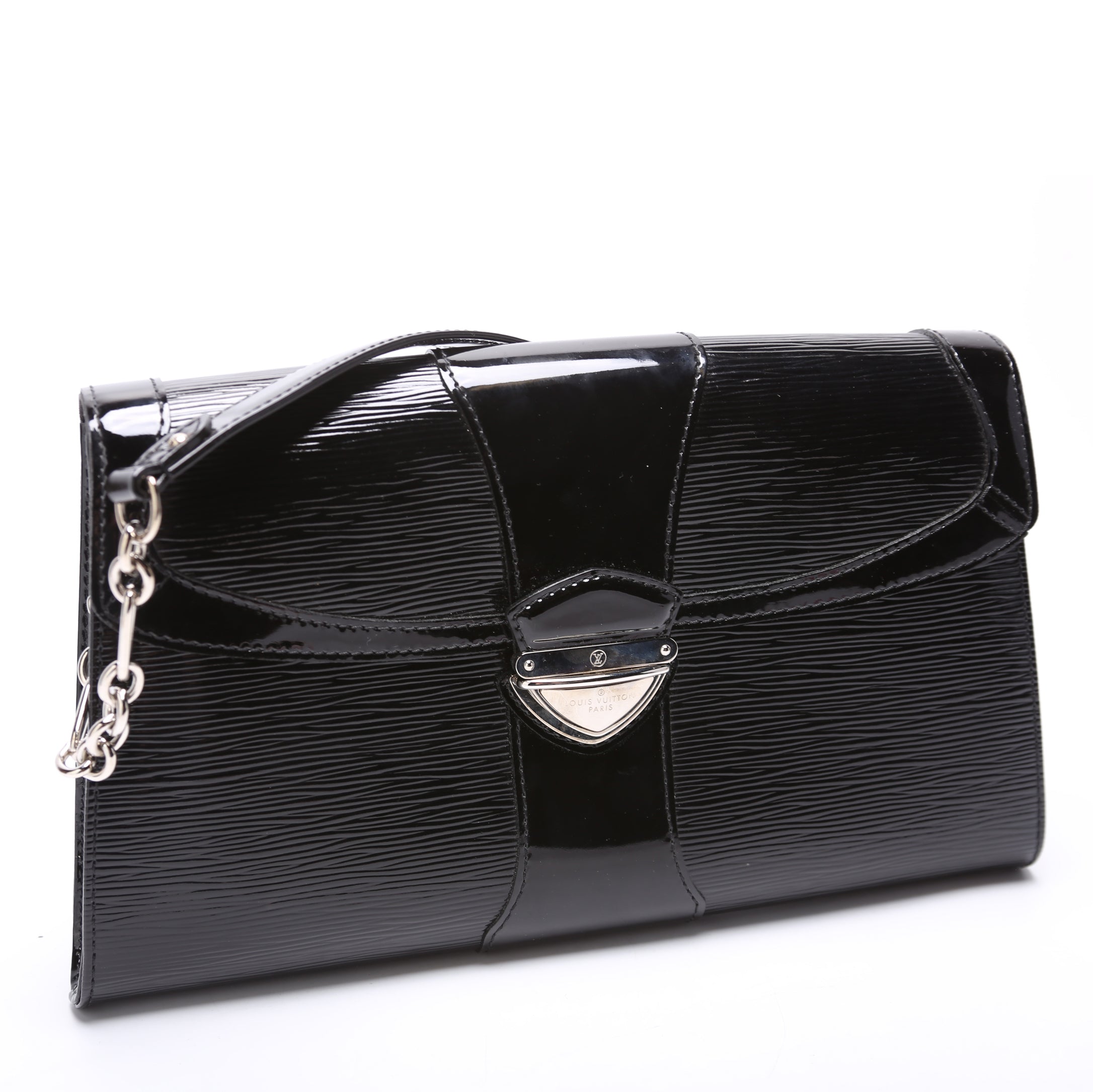 Lena Chain Pochette Epi Electric Black