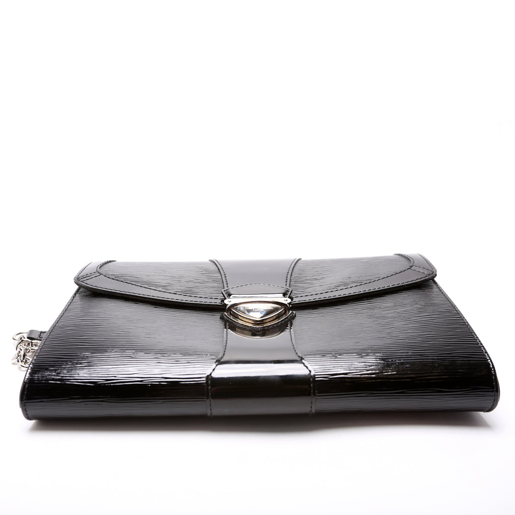 Lena Chain Pochette Epi Electric Black