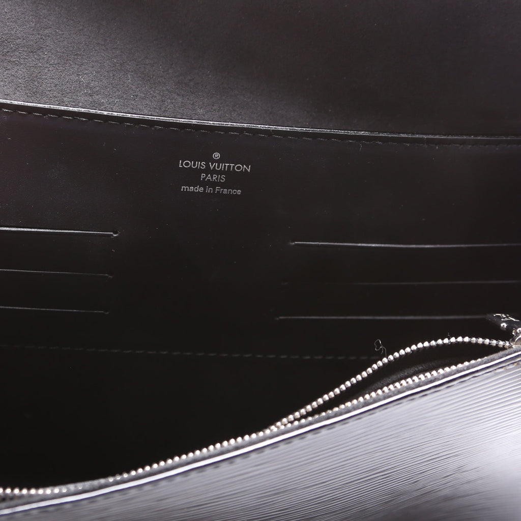 Lena Chain Pochette Epi Electric Black