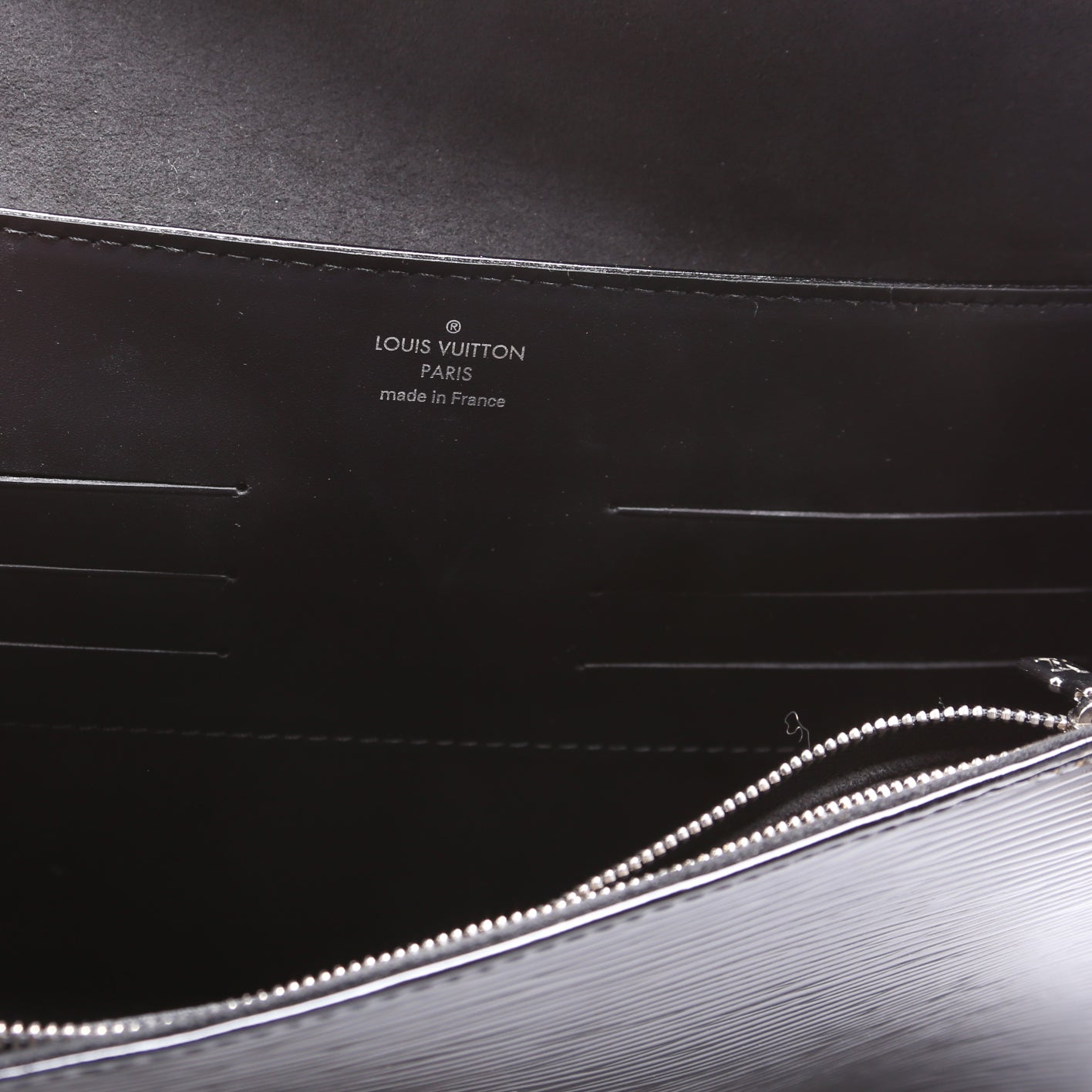 Lena Chain Pochette Epi Electric Black