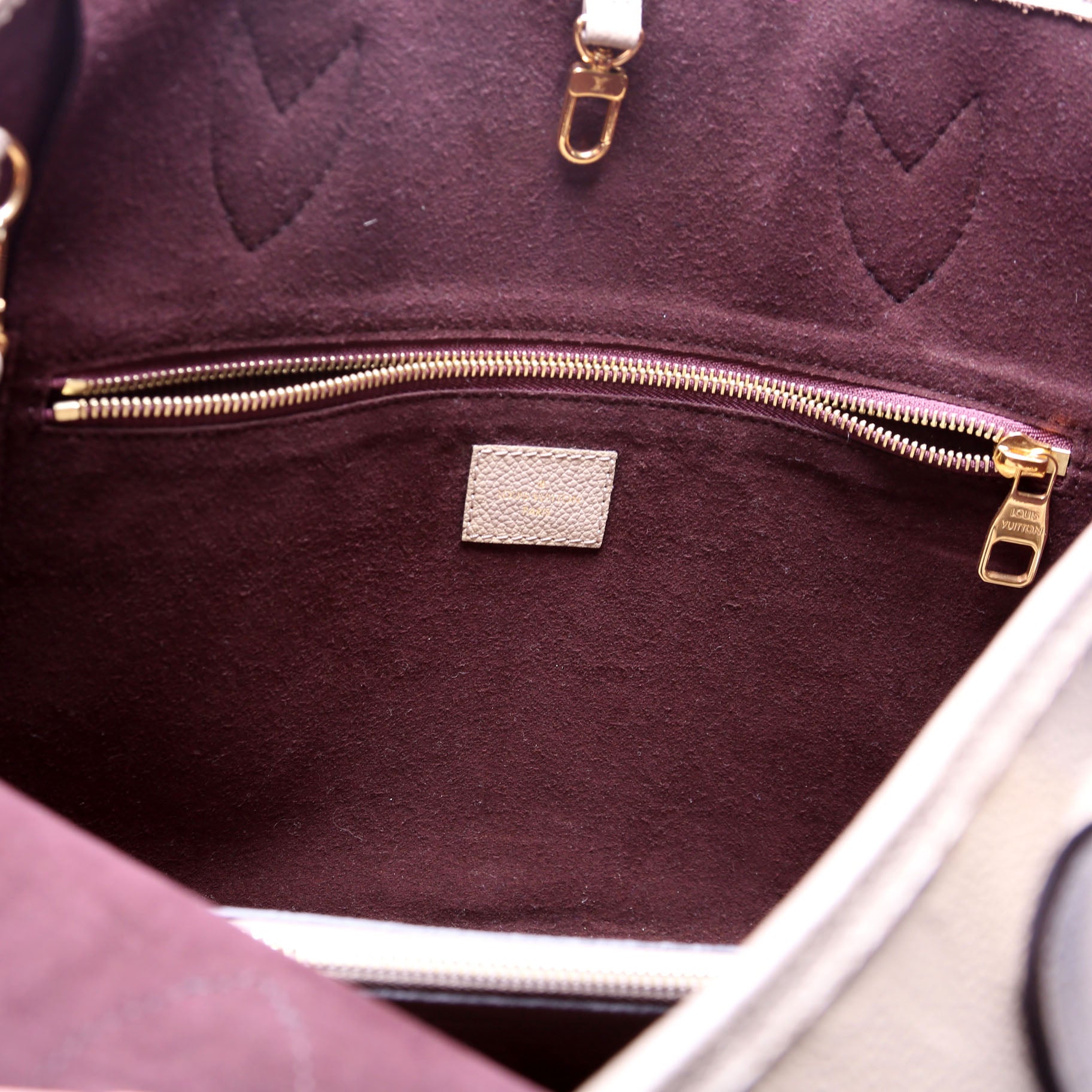 Neverfull W/Wallet MM Empreinte Taupe