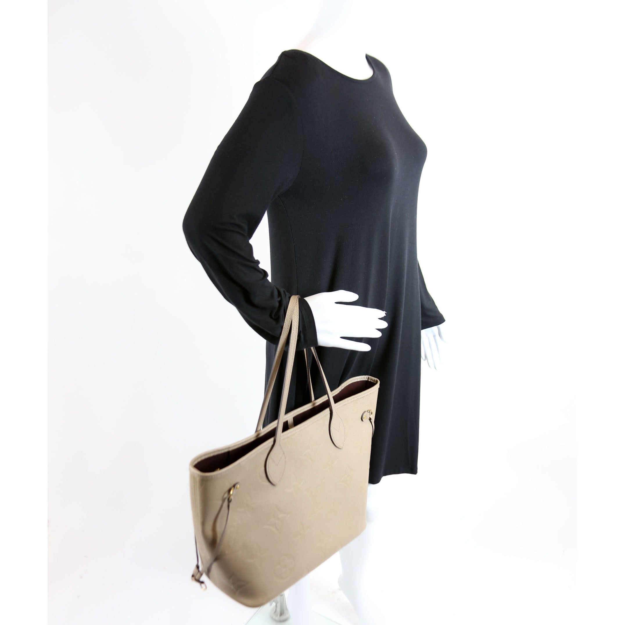 Neverfull W/Wallet MM Empreinte Taupe