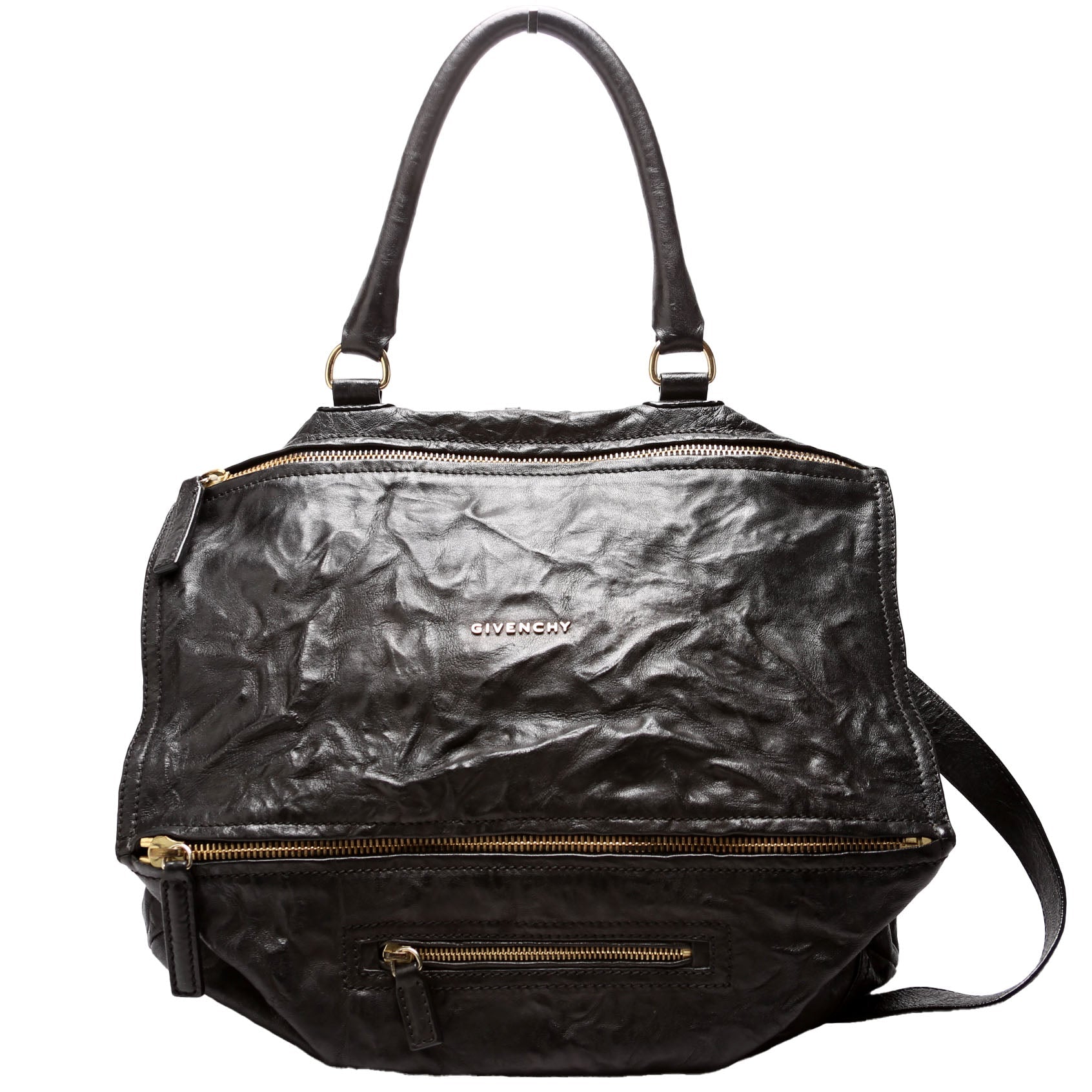 Pandora Large Tumbled Sheepskin Black