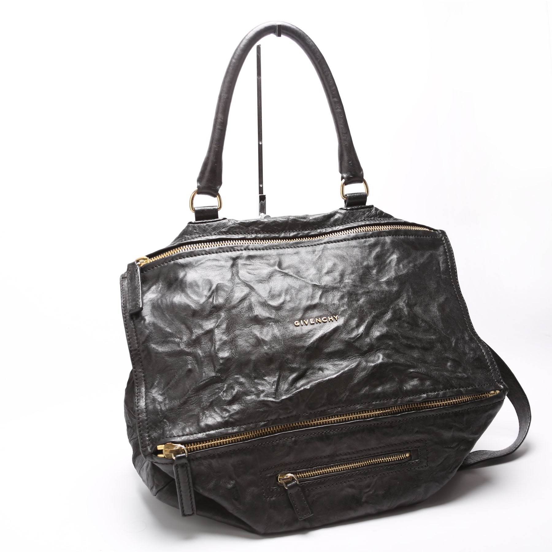 Pandora Large Tumbled Sheepskin Black