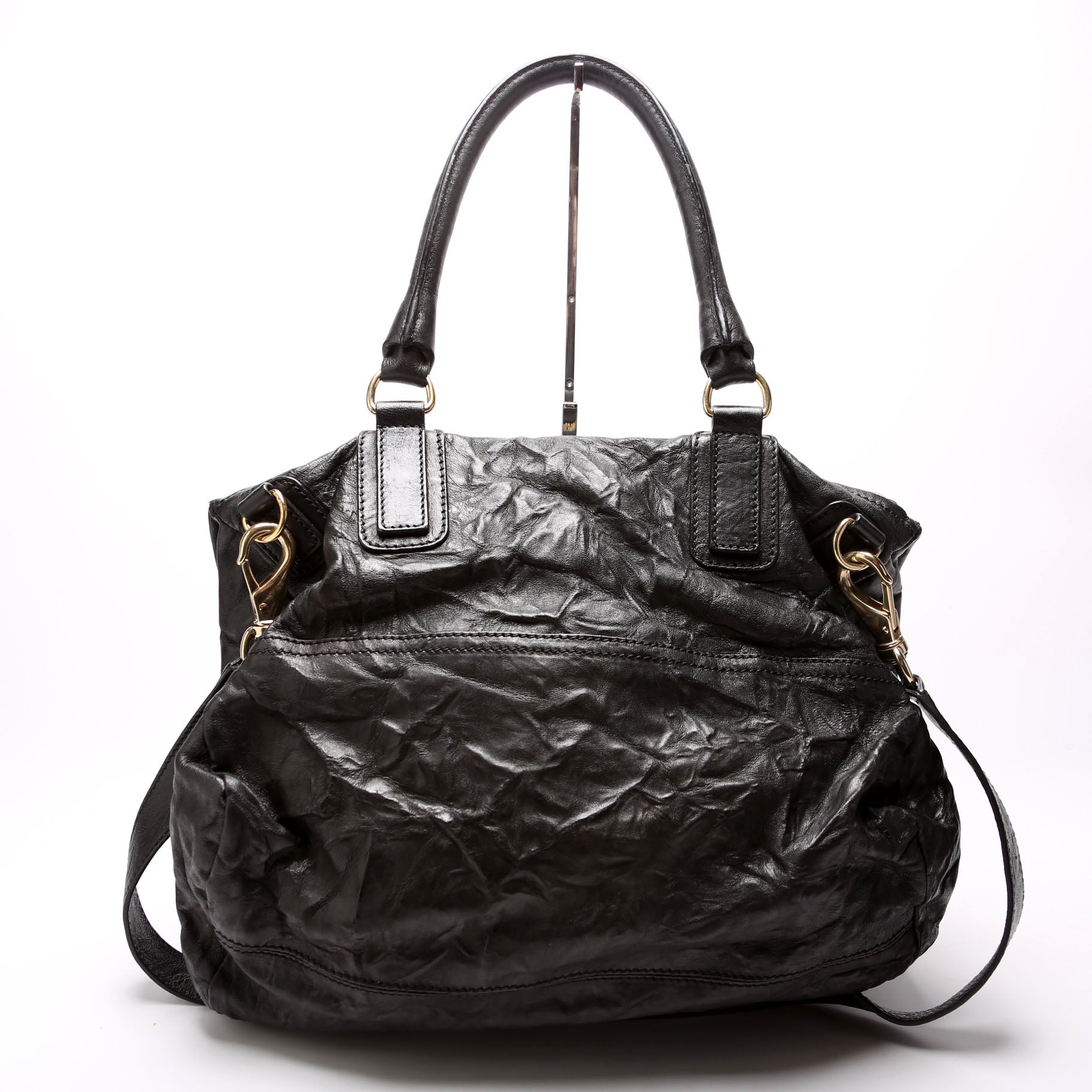 Pandora Large Tumbled Sheepskin Black