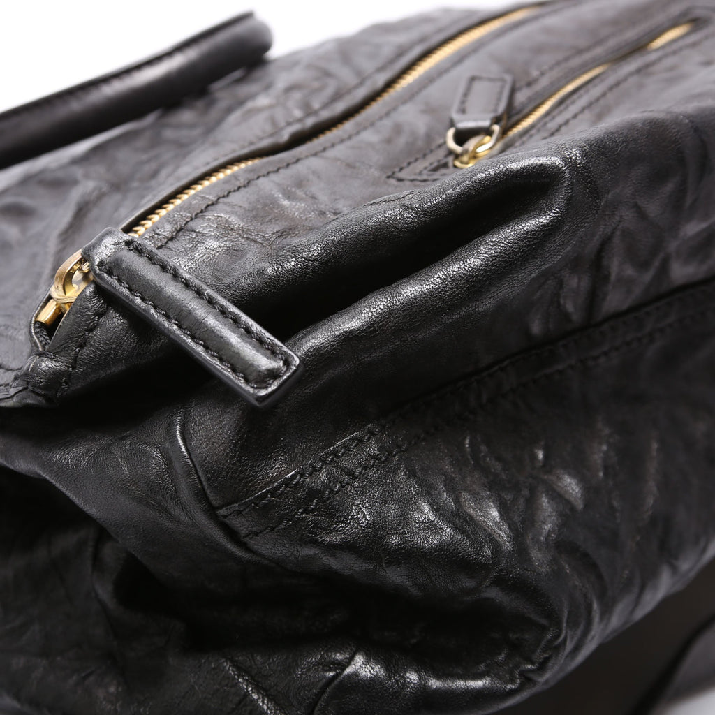 Pandora Large Tumbled Sheepskin Black