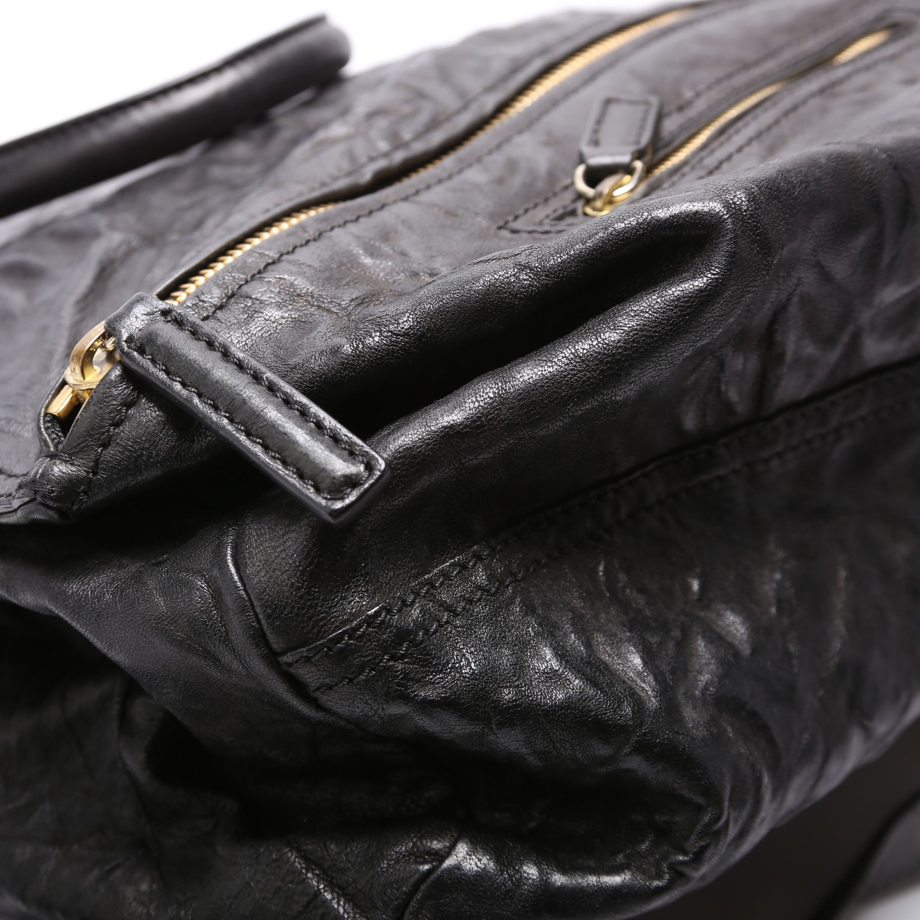 Pandora Large Tumbled Sheepskin Black