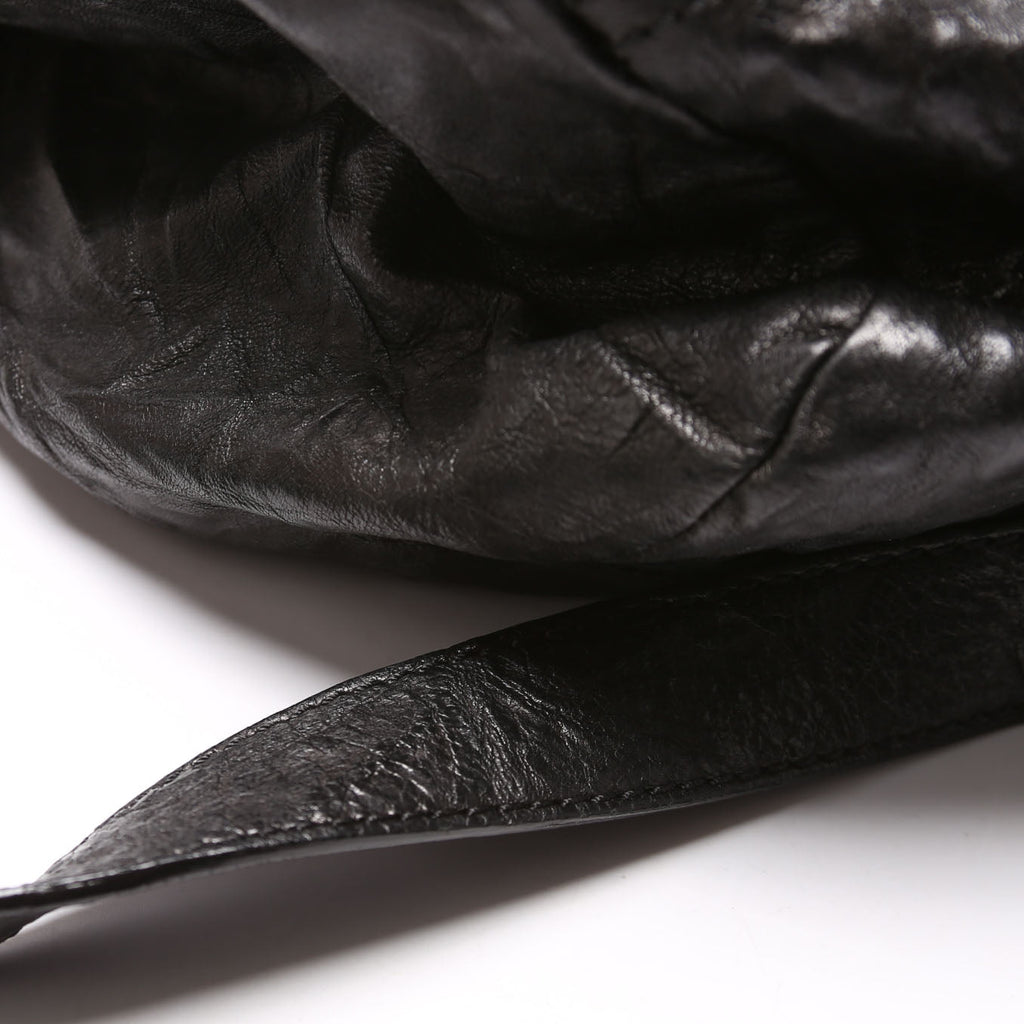 Pandora Large Tumbled Sheepskin Black