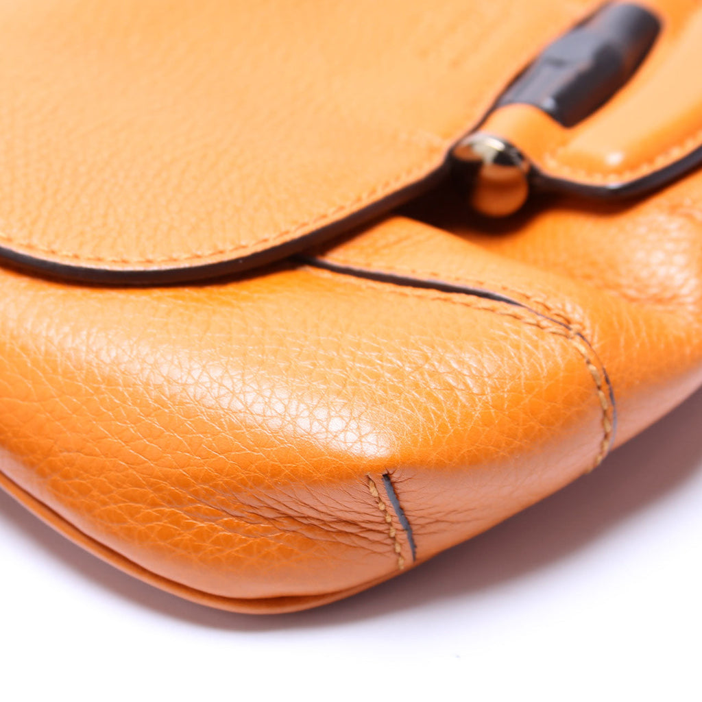 247104 Calfskin Bamboo Nouveau Shoulder Bag Small