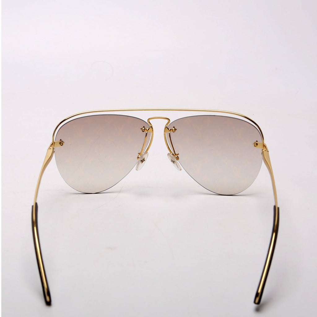Z1366E Grease Gradient Monogram Lens Gold