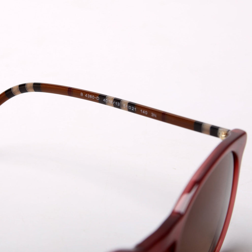 B4380 Bordeaux Round Sunglasses Mauve