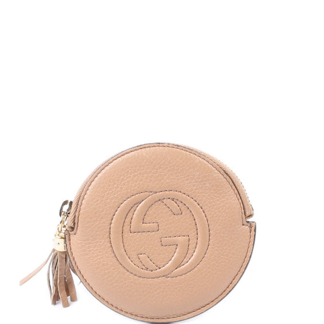 337946 Soho Round Coin Purse Tan