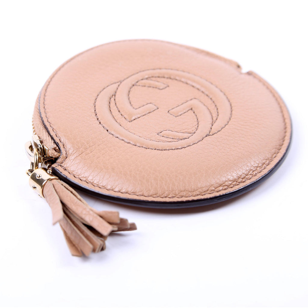 337946 Soho Round Coin Purse Tan