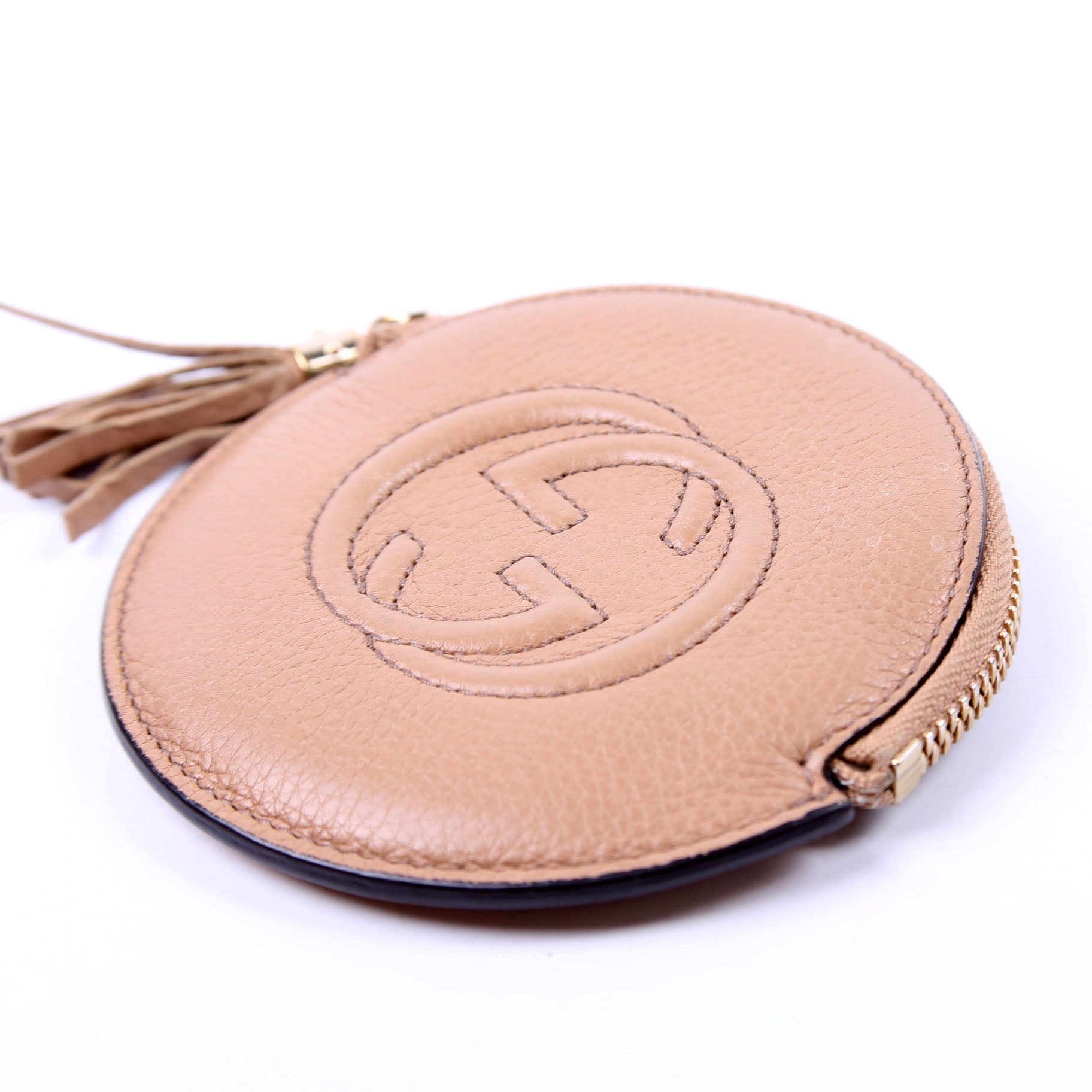 337946 Soho Round Coin Purse Tan