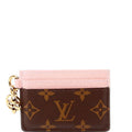 LV Charms Card Holder Monogram Pink