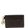LV Charms Card Holder Empreinte Black