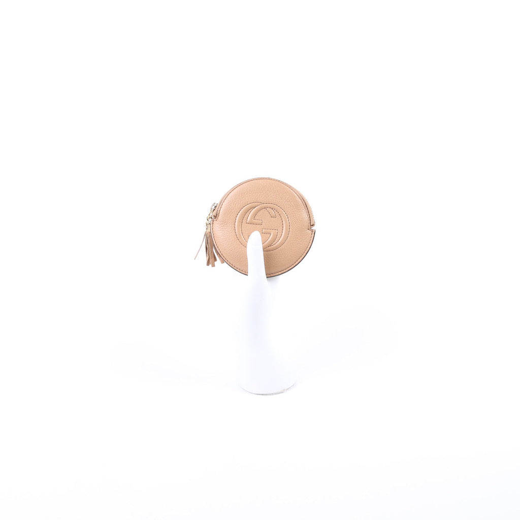337946 Soho Round Coin Purse Tan