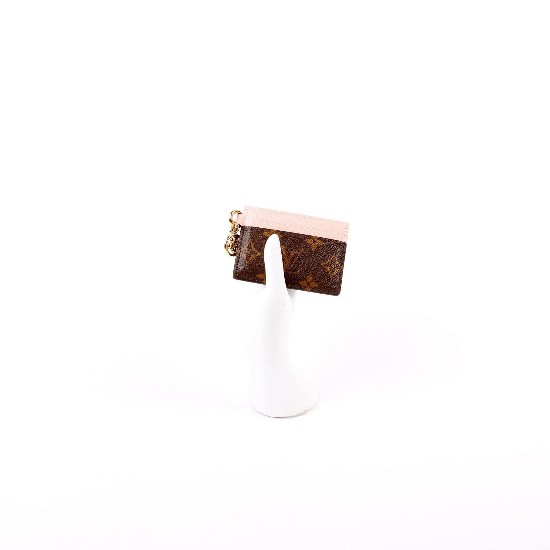 LV Charms Card Holder Monogram Pink