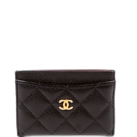 Classic Card Holder Caviar 23M Black