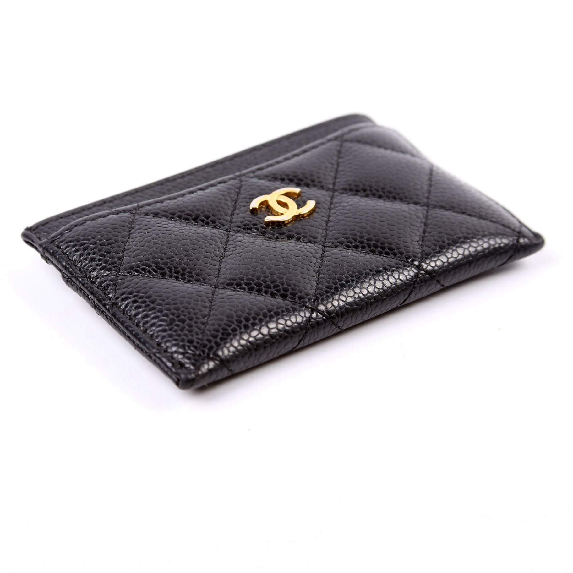 Classic Card Holder Caviar 23M Black