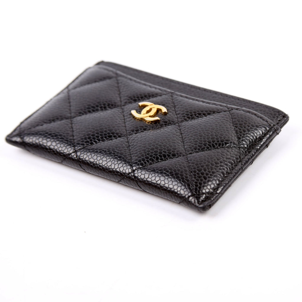 Classic Card Holder Caviar 23M Black
