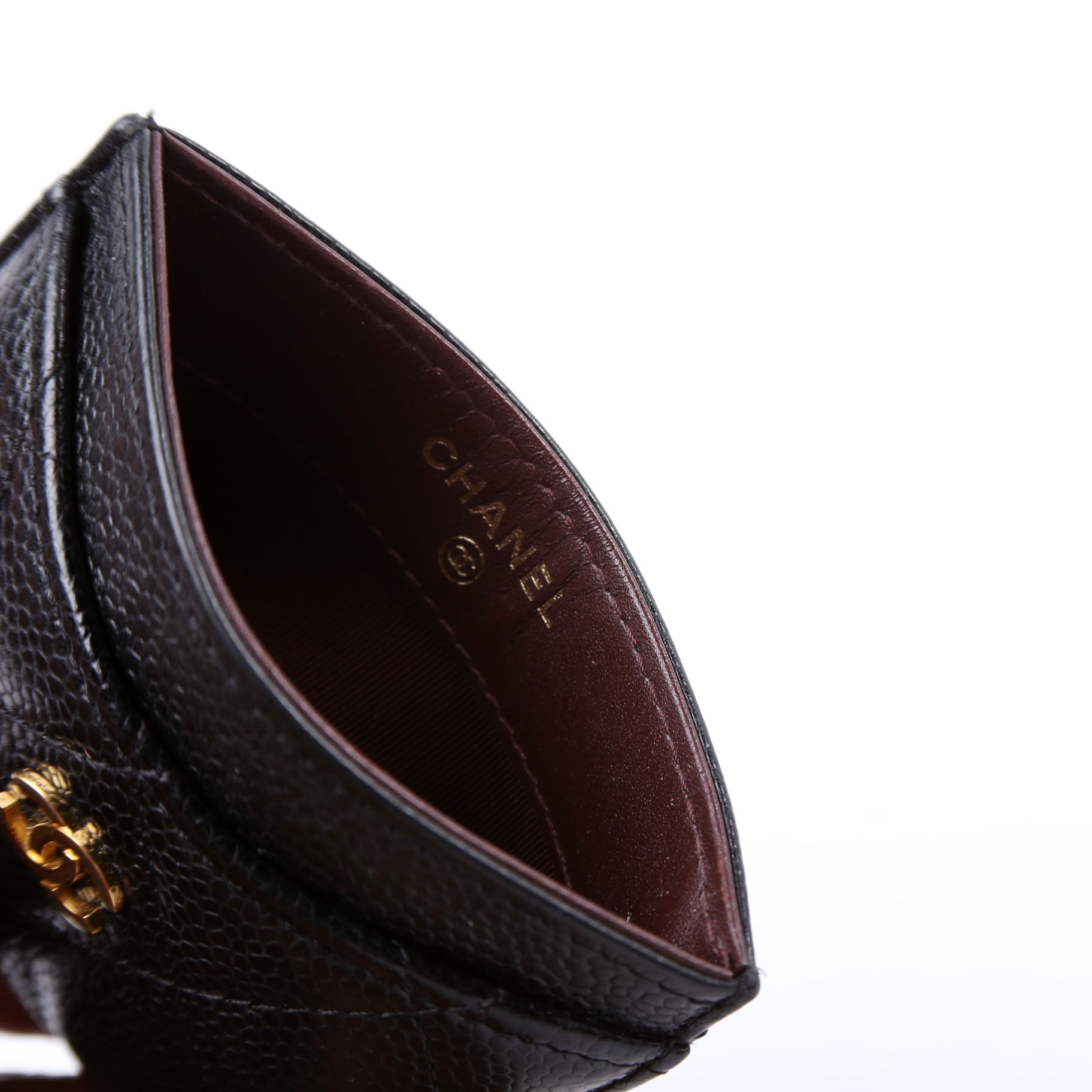 Classic Card Holder Caviar 23M Black