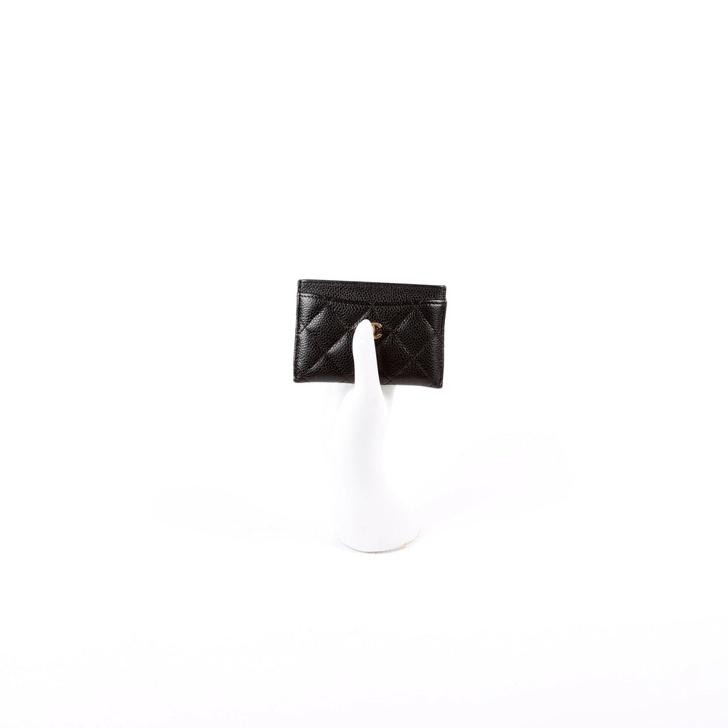 Classic Card Holder Caviar 23M Black