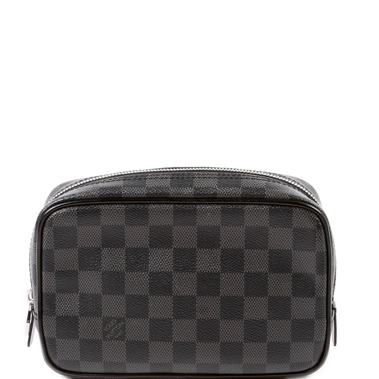 Trousse Toilette PM Damier Graphite