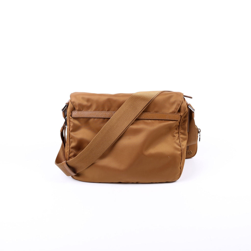 Re-Nylon Shoulder Bag Brown