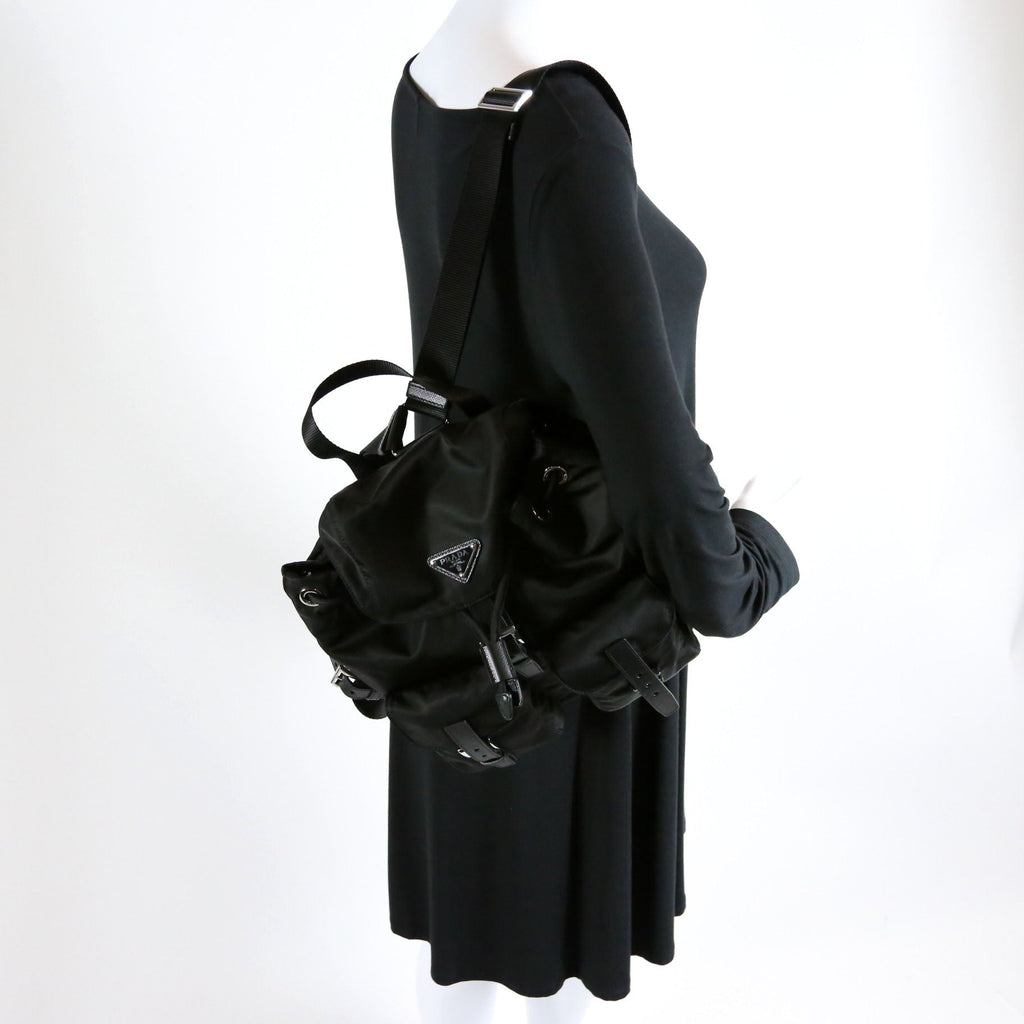 Re-Nylon Backpack Small Black