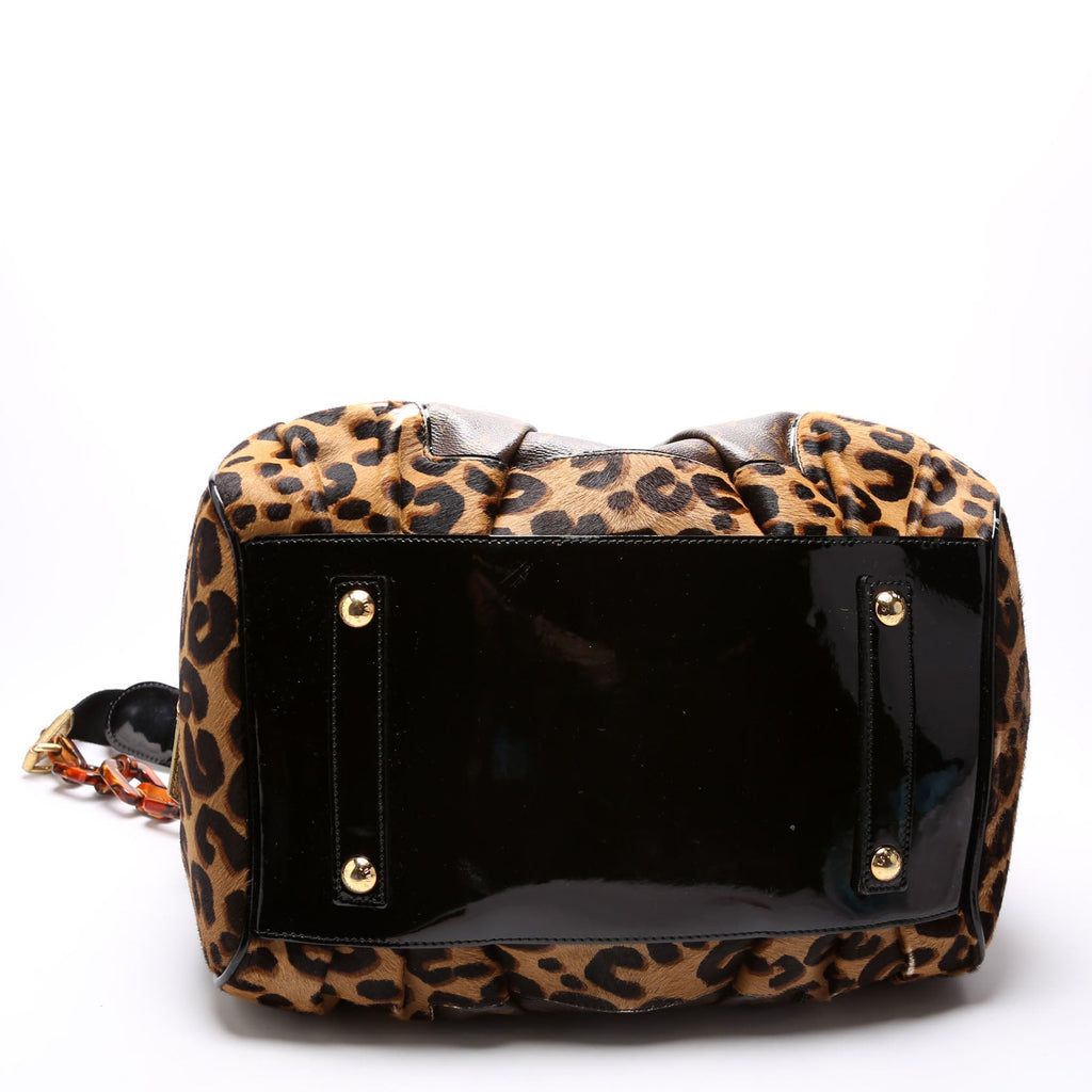 Stephen Bag Leopard Ponyhair Monogram
