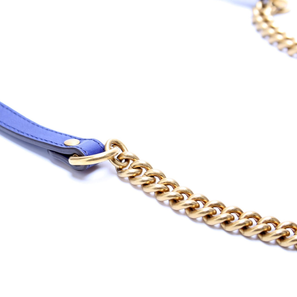 Gucci 443496 Marmont Velvet Modern Medium Blue