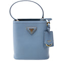 Saffiano Cuir Small Panier Bag Blue